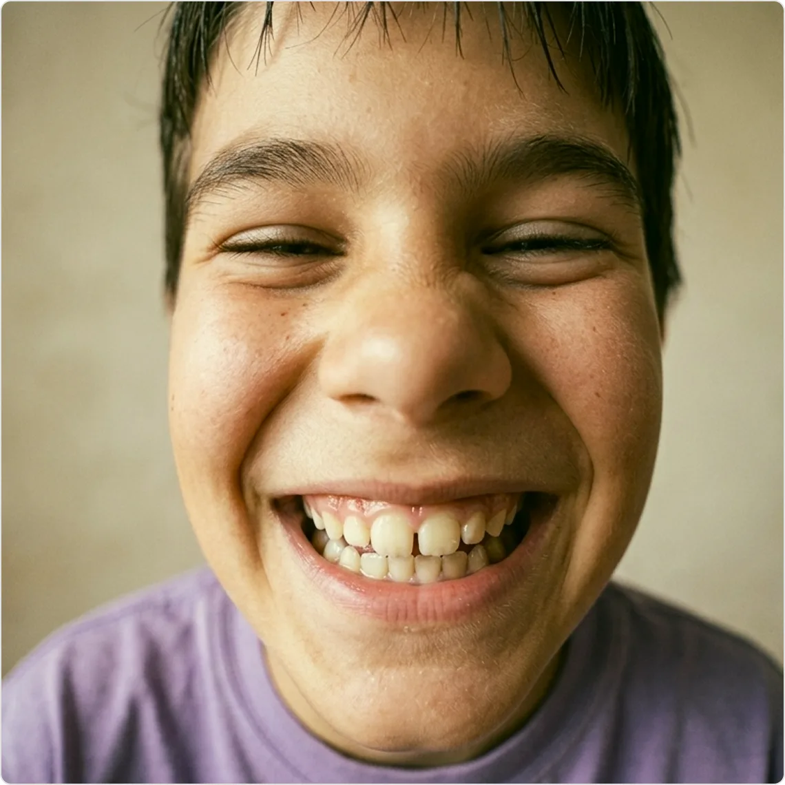 Retrato de un chico sonriendo